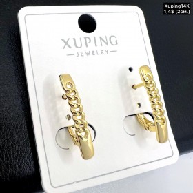 Сережки Xuping14К 10400 (2,0 см.)